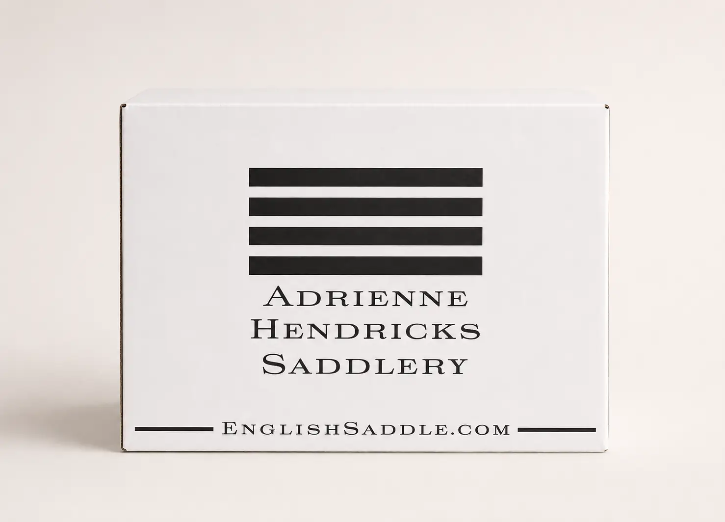 Long side of the Adrienne Hendricks Saddlery custom box
