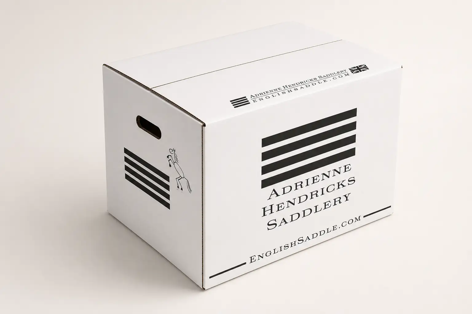Adrienne Hendricks Saddlery box shown from the top
