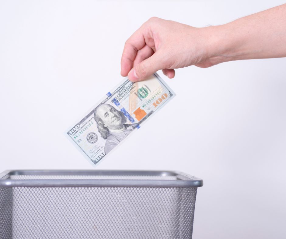 throwing money away