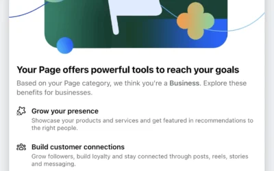 Why the Facebook Business Page messages?